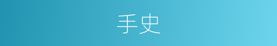 手史的同义词