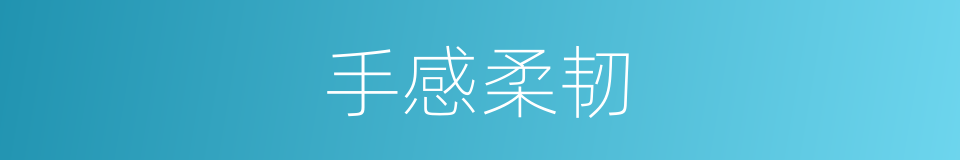 手感柔韧的同义词