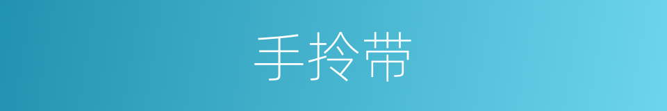 手拎带的同义词