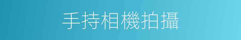 手持相機拍攝的同義詞