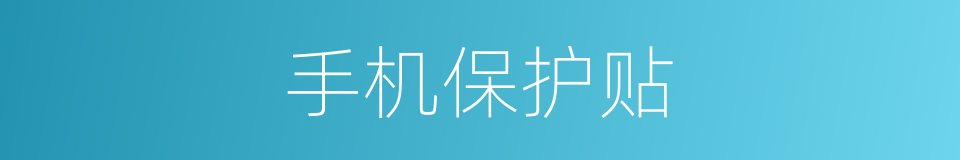 手机保护贴的同义词