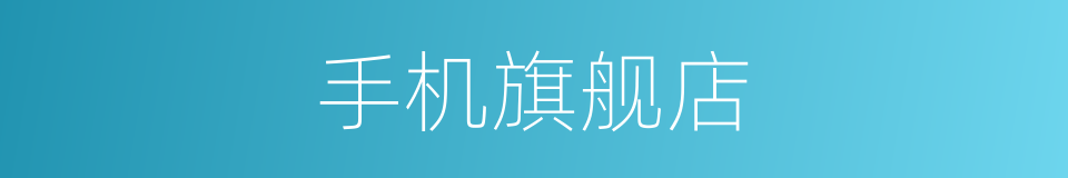手机旗舰店的同义词