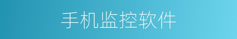 手机监控软件的同义词