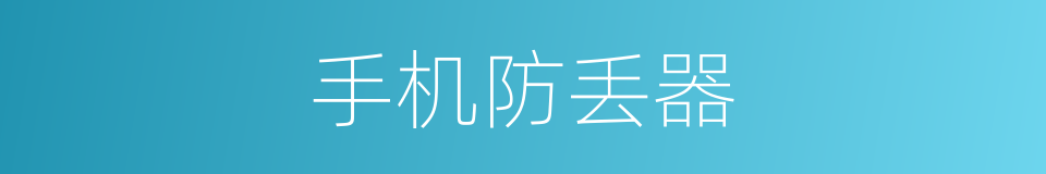 手机防丢器的同义词