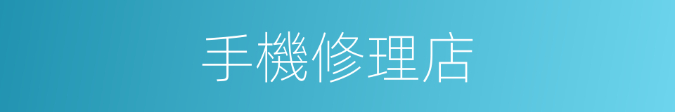 手機修理店的同義詞