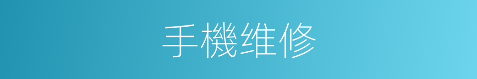 手機维修的同義詞
