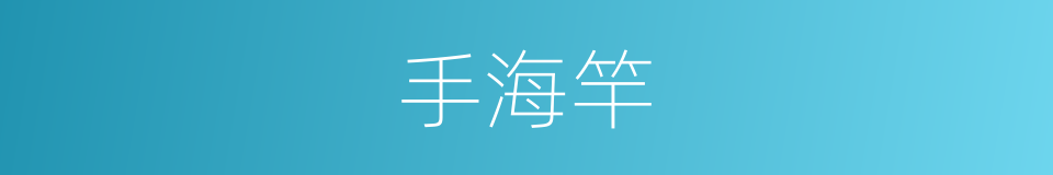 手海竿的同义词