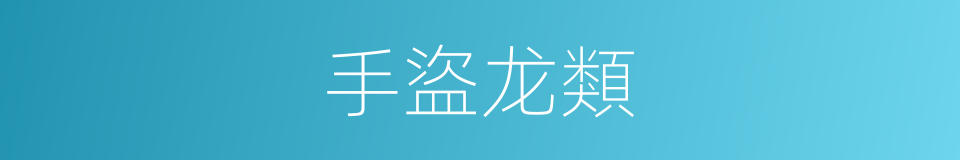 手盜龙類的同義詞