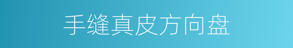 手缝真皮方向盘的同义词