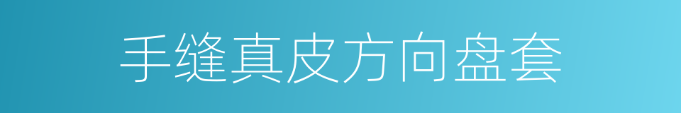 手缝真皮方向盘套的同义词