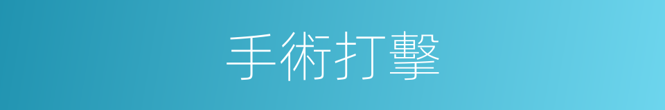 手術打擊的同義詞