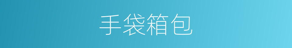 手袋箱包的同义词