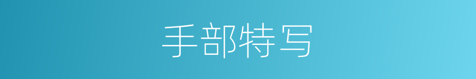 手部特写的同义词