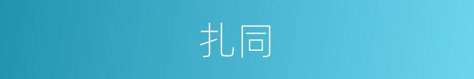 扎同的同义词