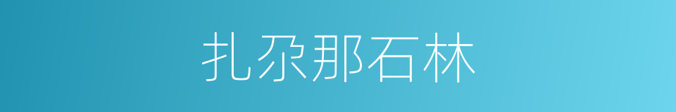 扎尕那石林的同义词