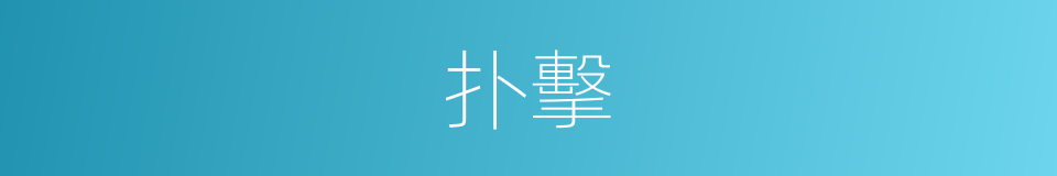 扑擊的意思