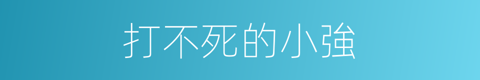 打不死的小強的意思