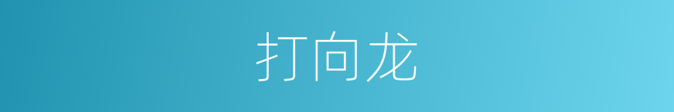 打向龙的同义词