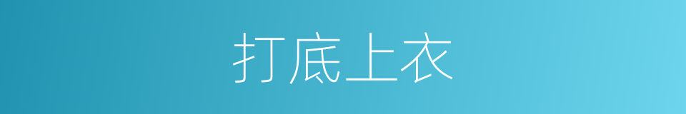 打底上衣的同义词