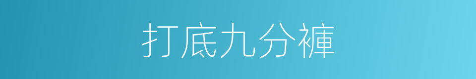 打底九分褲的同義詞