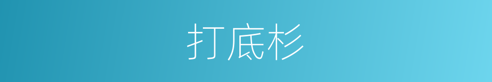 打底杉的同义词