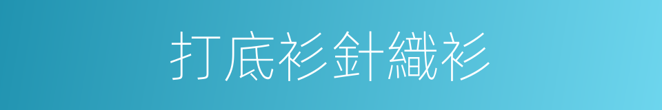 打底衫針織衫的同義詞