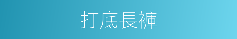 打底長褲的同義詞