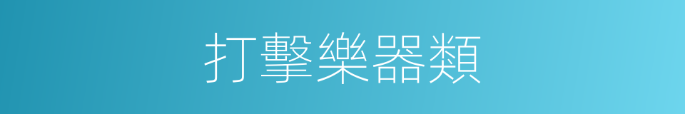 打擊樂器類的同義詞