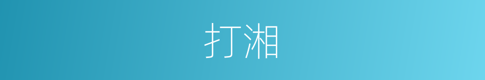 打湘的同义词