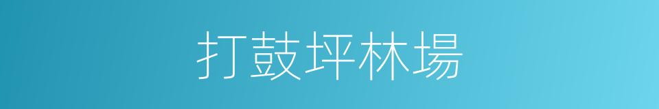 打鼓坪林場的同義詞