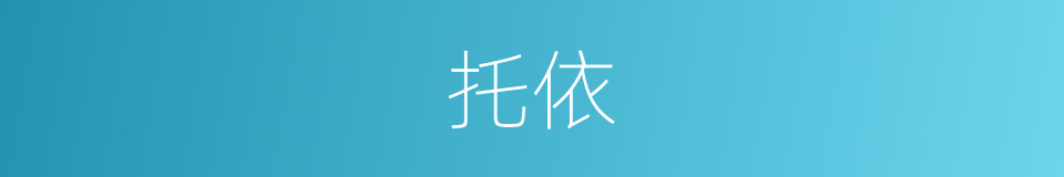 托依的意思