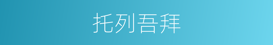 托列吾拜的同义词