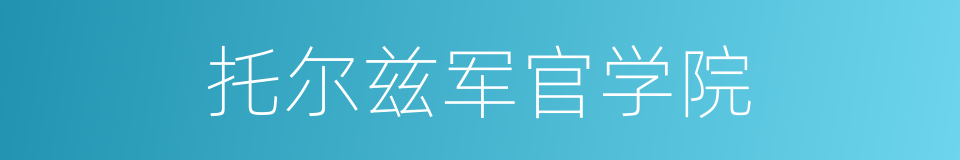 托尔兹军官学院的同义词