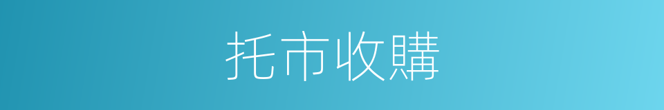 托市收購的同義詞