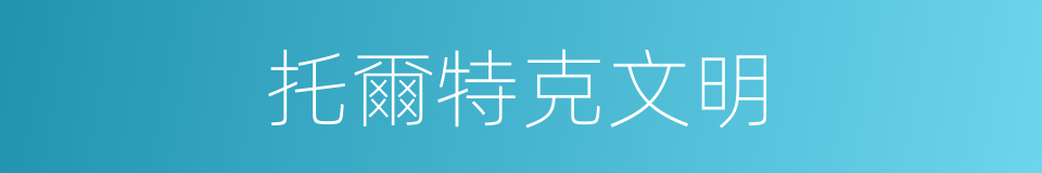 托爾特克文明的同義詞