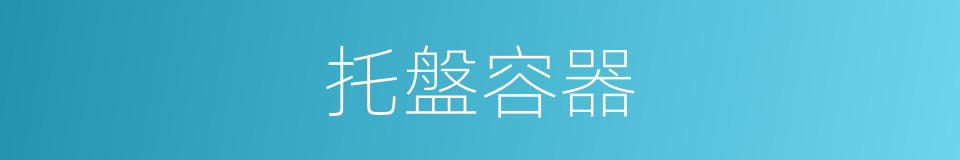 托盤容器的同義詞