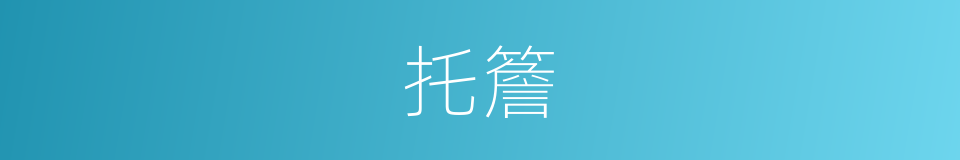 托簷的同義詞