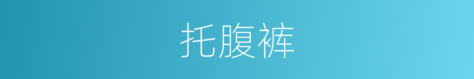 托腹裤的同义词