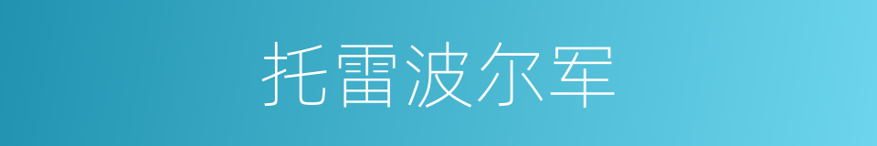 托雷波尔军的同义词