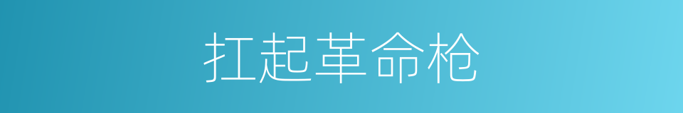 扛起革命枪的同义词