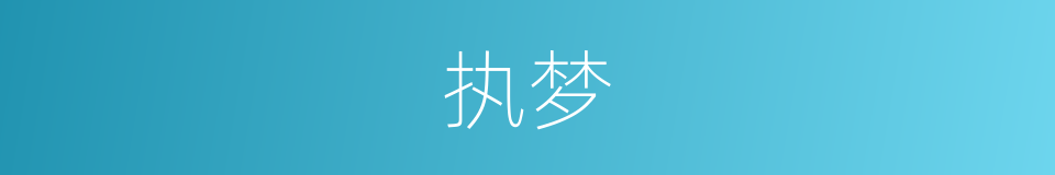 执梦的同义词