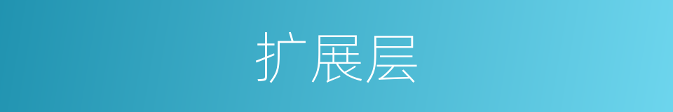 扩展层的同义词