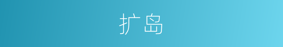 扩岛的同义词