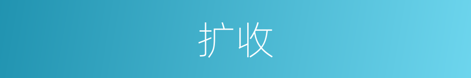 扩收的同义词