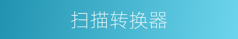 扫描转换器的同义词