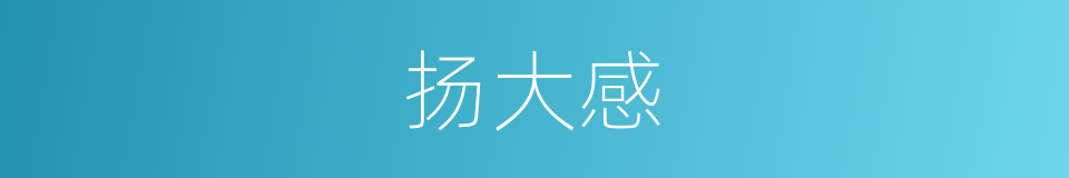 扬大感的同义词