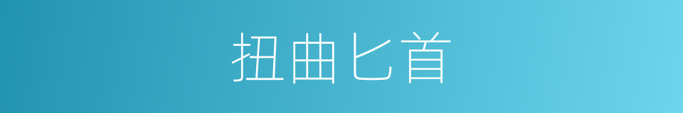 扭曲匕首的同义词