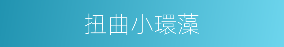 扭曲小環藻的同義詞