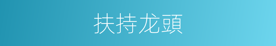 扶持龙頭的同義詞