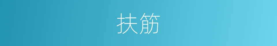 扶筋的意思